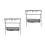 2Sets Collapsible Black Aluminum Camping Grill and Storage Stand 7