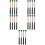 10Pairs Sturdy Wooden Handle Percussion Mallets Multi-Color for Drum 9