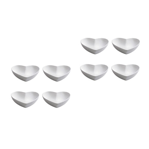 8Pcs White Ceramic Dessert and Fruit Bowls for Home 2
