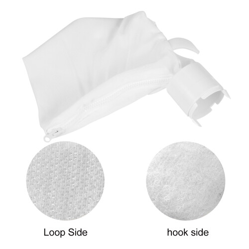 3Pcs Reusable Mesh Pool Cleaner Bags White Zipper Replacement 360380 2