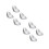 8Pcs White Ceramic Dessert and Fruit Bowls for Home 7