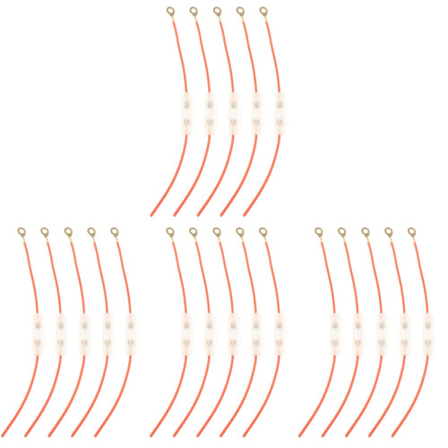 20Pcs Versatile Red Inline Fuse Holders for Motorbikes Durable Plastic 2