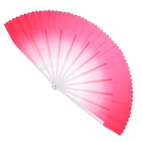 2Pcs Rosy Classic Dancing Fans Foldable Performance Props