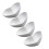 8Pcs White Ceramic Dessert and Fruit Bowls for Home 2