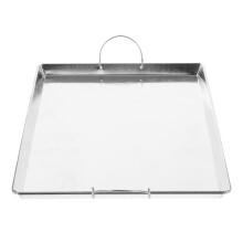 5Pcs Silver Metal Steam Tray Rectangular Food Plate for Storage