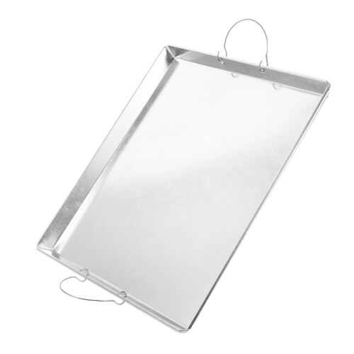 5Pcs Silver Metal Steam Tray Rectangular Food Plate for Storage 1