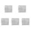 5Pcs Silver Metal Steam Tray Rectangular Food Plate for Storage 4