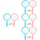 4Sets Kids Badminton Rackets Set for Play Durable Plastic Assorted 7