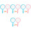 4Sets Kids Badminton Rackets Set for Play Durable Plastic Assorted 4
