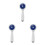 3Pcs Blue Anti-Fall Handheld Shower Sprayer Plastic Nozzle for Rv Bath 4