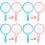 4Sets Kids Badminton Rackets Set for Play Durable Plastic Assorted 6