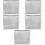5Pcs Silver Metal Steam Tray Rectangular Food Plate for Storage 8