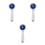 3Pcs Blue Anti-Fall Handheld Shower Sprayer Plastic Nozzle for Rv Bath 5