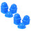 200Pcs Plastic Blue Miniature Construction Doll Hats Multi-Use 2