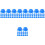 200Pcs Plastic Blue Miniature Construction Doll Hats Multi-Use 6