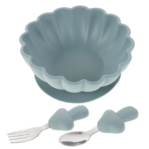 2Ensembles Ensemble Alimentaire Bébé Silicone Résistant 1