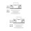 2Sets Silver Door Striker Plate Stainless Steel Plastic Lock Accessory 9