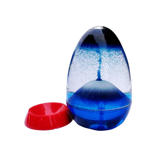 2Pcs Blue Bubble Motion Timer Creative Hourglass Table Decoration