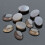 10Pcs Oval Grey Stone Patch Cabochons DIY Jewelry Time Accessories 3