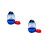 2Pcs Blue Bubble Motion Timer Creative Hourglass Table Decoration 7