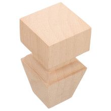 5Pcs Durable Wooden Furniture Legs Feet Khaki for Sofa Table Chairs