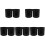 5Pcs Practical PP Paper Cup Stand Black for Household and Coffee Bar 4