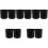 5Pcs Practical PP Paper Cup Stand Black for Household and Coffee Bar 5