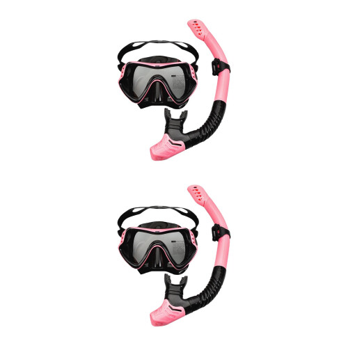 2Pcs Pink Single Window Swimming Goggles with for Swim 2