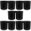 5Pcs Practical PP Paper Cup Stand Black for Household and Coffee Bar 10