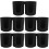 5Pcs Practical PP Paper Cup Stand Black for Household and Coffee Bar 8