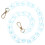4Pcs Durable Acrylic Handbag Chains Sky-Blue DIY Purse Chain Strap 1