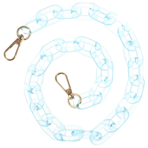4Pcs Durable Acrylic Handbag Chains Sky-Blue DIY Purse Chain Strap