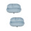 2Pcs Reusable Silicone Food Plate with Suction Cup Divided for Elderly 9