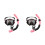 2Pcs Pink Single Window Swimming Goggles with for Swim 8