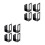 8Pcs Vertical Black Stainless Steel Pot Cover Rack Kitchen Organizer 7