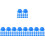 200Pcs Plastic Blue Miniature Construction Doll Hats Multi-Use 7