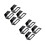 8Pcs Vertical Black Stainless Steel Pot Cover Rack Kitchen Organizer 5