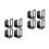 8Pcs Vertical Black Stainless Steel Pot Cover Rack Kitchen Organizer 9