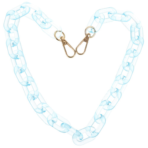 4Pcs Durable Acrylic Handbag Chains Sky-Blue DIY Purse Chain Strap 1