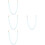4Pcs Durable Acrylic Handbag Chains Sky-Blue DIY Purse Chain Strap 9