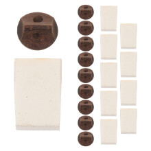 50Sets Wood Foam Erhu Bridge Practice Mute Erhu Instrument Accessory
