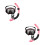 2Pcs Pink Single Window Swimming Goggles with for Swim 7