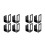 8Pcs Vertical Black Stainless Steel Pot Cover Rack Kitchen Organizer 6