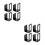 8Pcs Vertical Black Stainless Steel Pot Cover Rack Kitchen Organizer 4