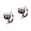 2Pcs Pink Single Window Swimming Goggles with for Swim 5