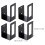 8Pcs Vertical Black Stainless Steel Pot Cover Rack Kitchen Organizer 10
