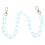 4Pcs Durable Acrylic Handbag Chains Sky-Blue DIY Purse Chain Strap 3