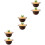 6Pcs Brown Mesh Sink Strainer Basket Tpr Stopper for Kitchen Drain 7