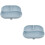 2Pcs Reusable Silicone Food Plate with Suction Cup Divided for Elderly 8