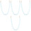 4Pcs Durable Acrylic Handbag Chains Sky-Blue DIY Purse Chain Strap 5